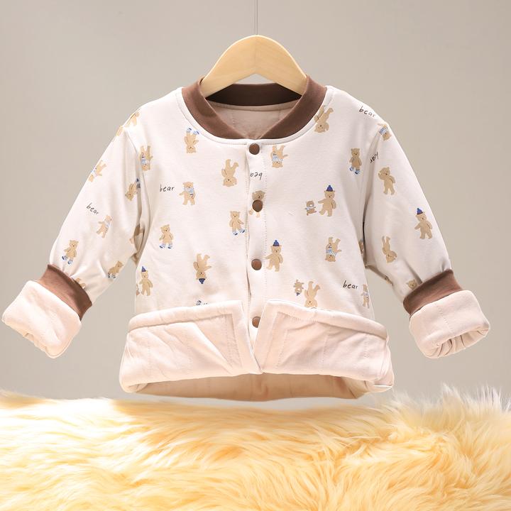 儿童棉服男童校服神器宝宝棉衣加厚冬季婴儿外套男孩棉袄 9302