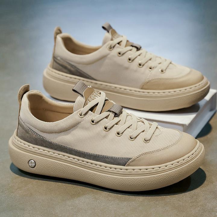 男鞋秋季新款透气宽头训练健身潮鞋男士开车时尚百搭运动休闲板鞋