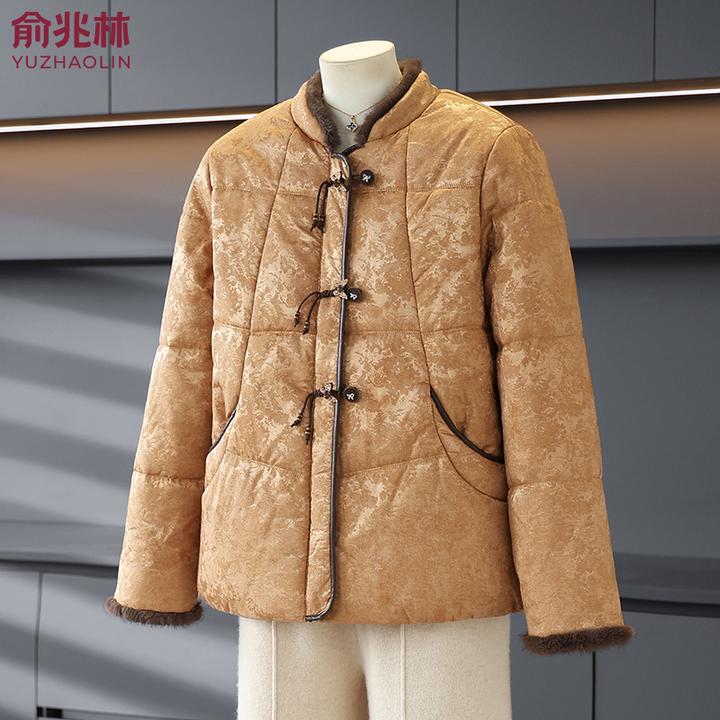 俞兆林妈妈冬装外套加绒棉衣2025新款中老年女洋气棉服加厚小棉袄
