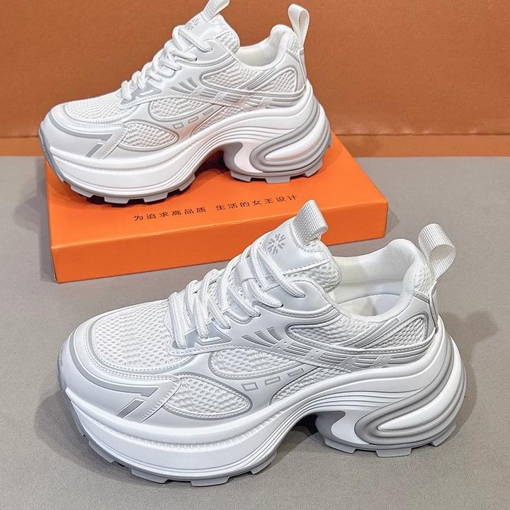 【JTG&SHOES 官方】小白鞋2025秋季运动休闲厚底增高的鞋白色老爹鞋