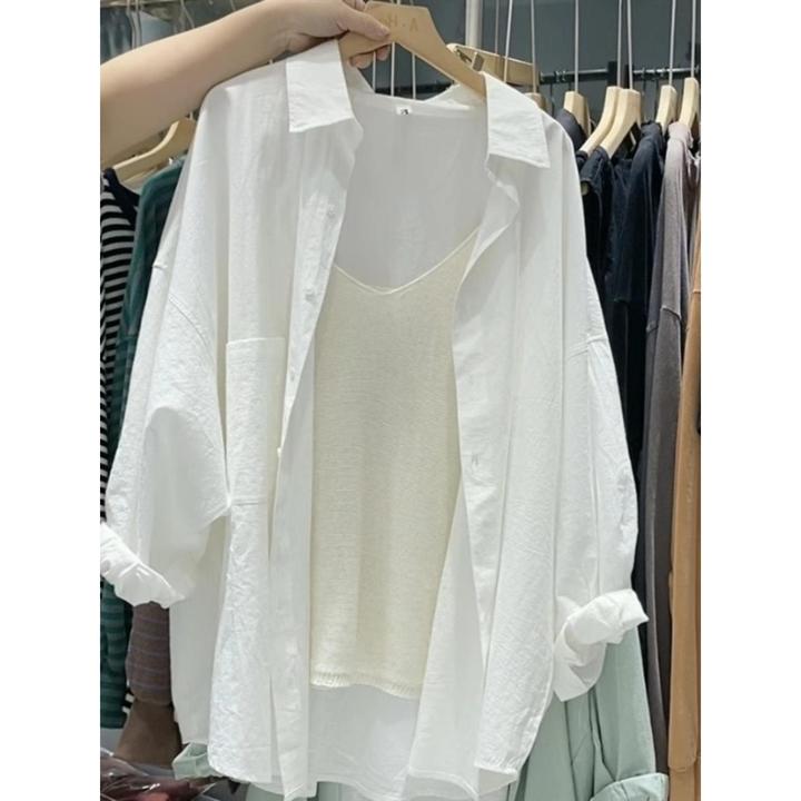 特大号胖毫米150kg白衬衫夹克女式夏季新款高端长袖上衣法国衬衫