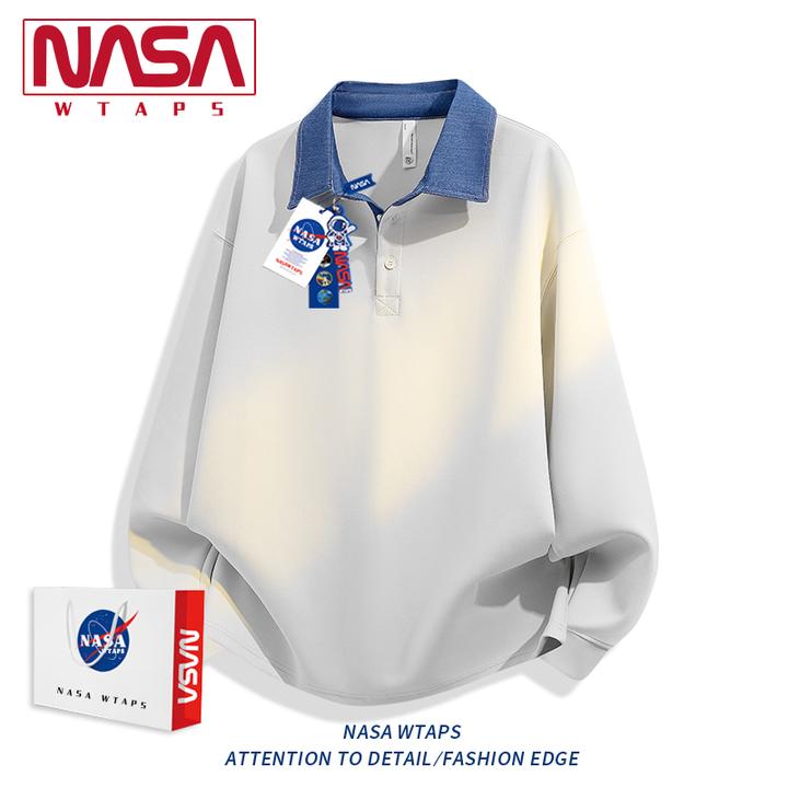 NASA WTAPS美式翻领卫衣男款春秋季新款时尚潮牌宽松休闲上衣外套