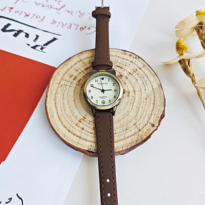 复古森系手表初高中学生女款小表盘ins高颜值显白百搭时尚石英表