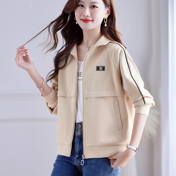 开衫卫衣外套女士春秋季短款2025新款休闲针织夹克时髦洋气棒球服