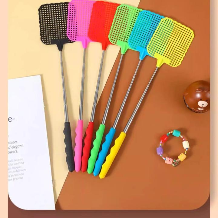 苍蝇拍可伸缩加长家用加厚灭蚊拍手动多功能不驱蚊虫拍子工具