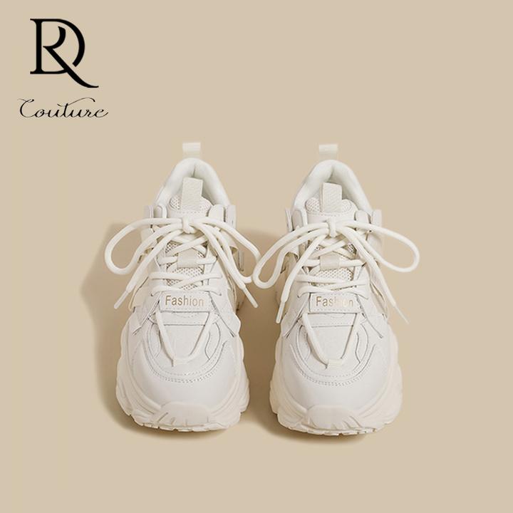 【DR轻奢正品】韩系仙女温柔美搭黑色休闲鞋女2025秋季厚底增高百搭