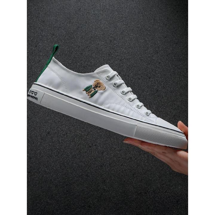 2025春夏冰丝布鞋男懒人鞋拖鞋男鞋时尚透气休闲运动鞋男白鞋