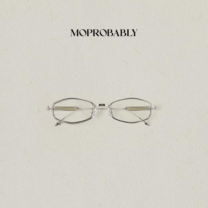 Moprobably 李予诺超轻纯钛多边形全框平光眼镜L5334001