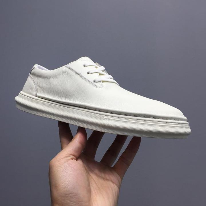 2025秋季新款小白鞋男软底百搭豆豆鞋高端板鞋日系透气休闲鞋单鞋