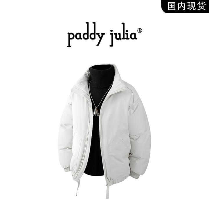 Paddy julia美式高级感翻领棉衣男士秋冬季保暖加厚棉服外套男装