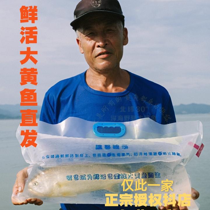 【活黄鱼】岱衢族深海大黄鱼礼盒装正宗野驯新鲜天然营养650克