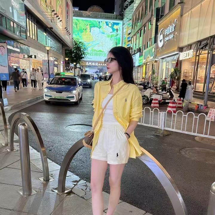 2025夏季新款法式 小马刺绣亚麻防晒衬衫百搭白色休闲短裤两件套