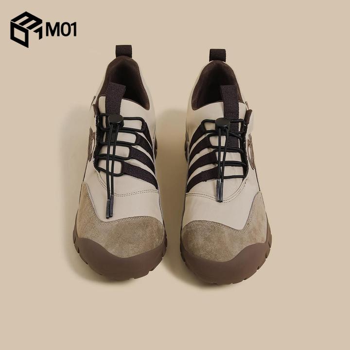 M01秋季新款厚底抽绳德训鞋女复古丑萌运动休闲板鞋阿甘老爹潮鞋