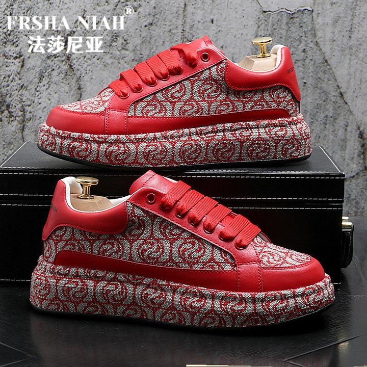 【轻奢板鞋】法莎尼亚鞋子男款时尚个性松糕鞋潮流百搭网红款休闲鞋