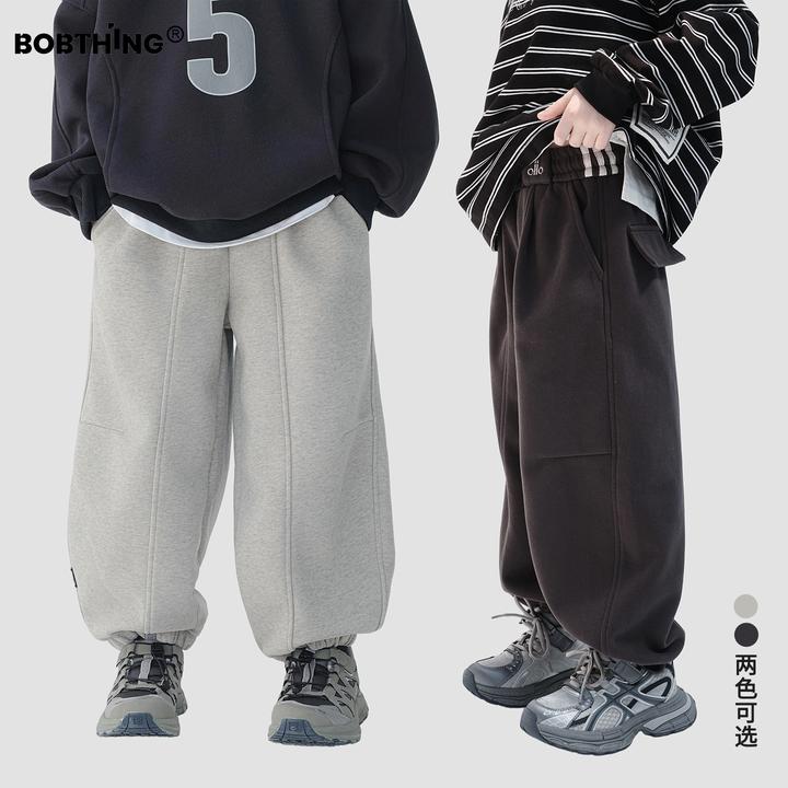 男童春秋款运动裤儿童裤腰设计卫裤缩口长裤中大童针织裤子潮童装