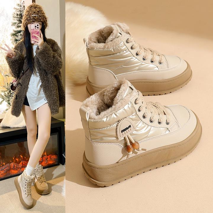 雪地靴女冬季新款厚底加绒保暖棉鞋防滑百搭加厚女鞋