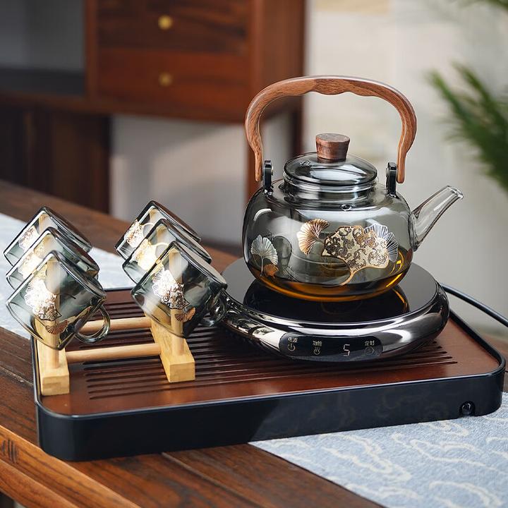 全度轻奢玻璃养生壶煮茶壶提梁壶大容量煮茶烧水壶电陶炉茶壶茶具