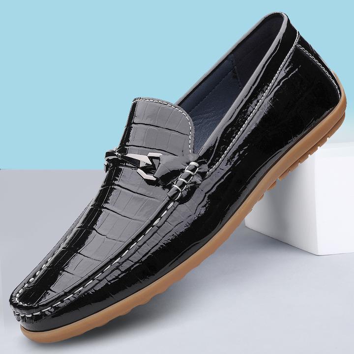 豆豆鞋男真皮2025年春秋季新款英伦时尚潮流高档百搭商务休闲皮鞋