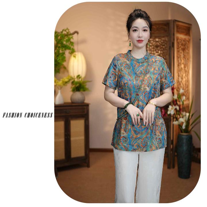 [徐来]新中式国风夏季新款上新洋气时尚气质显瘦上衣