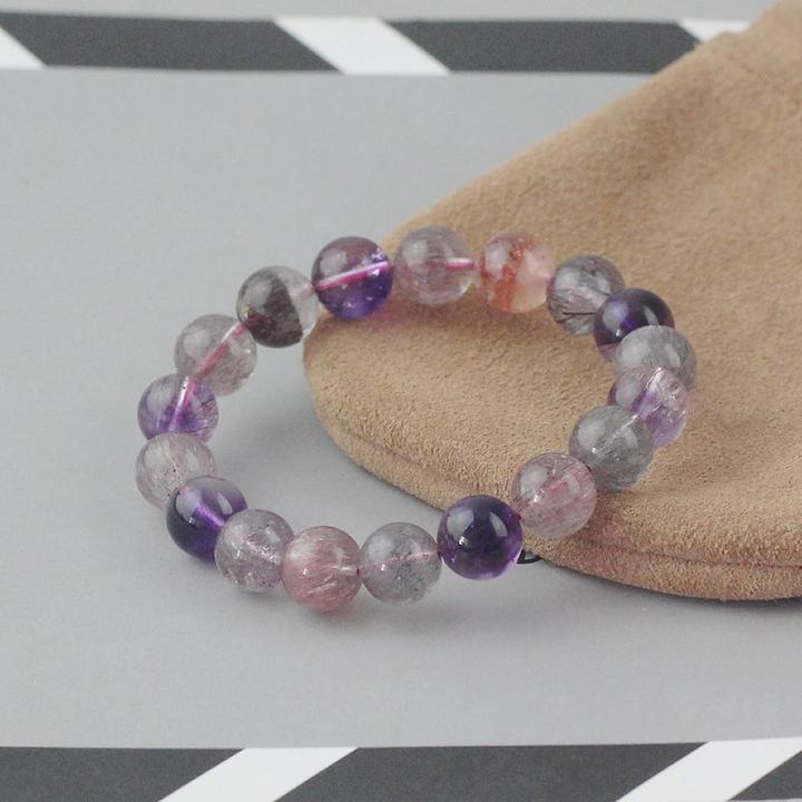 仿水晶手链 小众质感款 10mm 仿水晶单圈手串 国风文玩热卖饰品