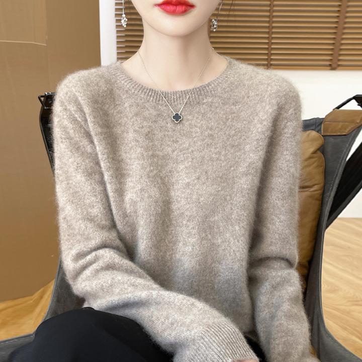 胖mm秋冬大码女士毛衣遮肚子显瘦上衣高级感内搭可外穿针织打底衫