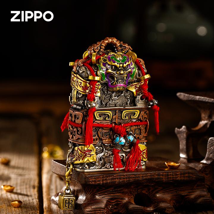 zippo打火机番天印官方正品煤油防风送礼国风古韵传统文化DYX1