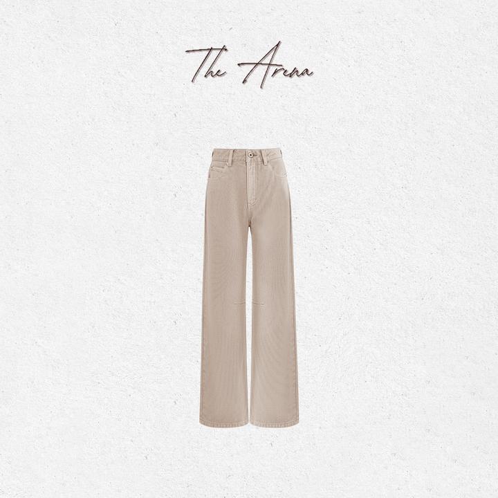 THE ARENA“加州公路”日本冈山卡其色薄绒牛仔裤QA747-41