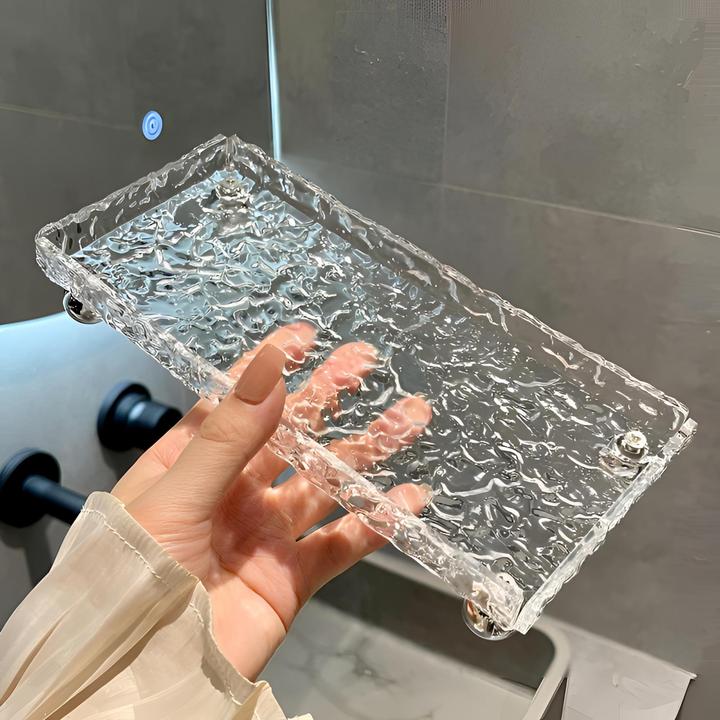 DYT卫生间置物架浴室化妆品台面托盘架子厕所洗手间洗漱台收纳架