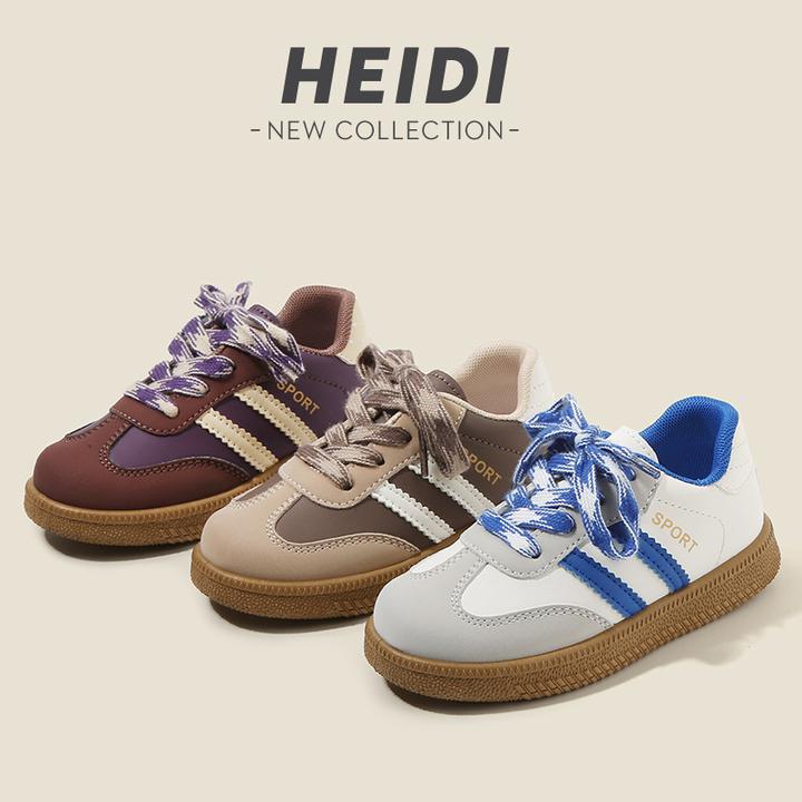 儿童德训鞋2025春秋男童运动鞋休闲板鞋女童小白鞋软底宝宝阿甘鞋