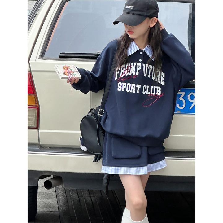 K29514孙小美韩系女童卫衣套装裙2025新款秋装儿童春秋两件套时髦