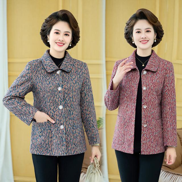 妈妈春秋外套2026新款中老年女装秋装奶奶装老人太太衣服洋气上衣