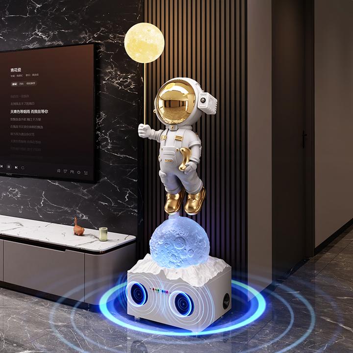 太空人宇航员K歌炫彩音响客厅电视柜旁落地摆件高端大气乔迁礼物