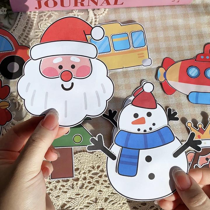 儿童剪纸手工diy材料场景剪贴画套装3-6岁幼儿园早教动手能力玩具