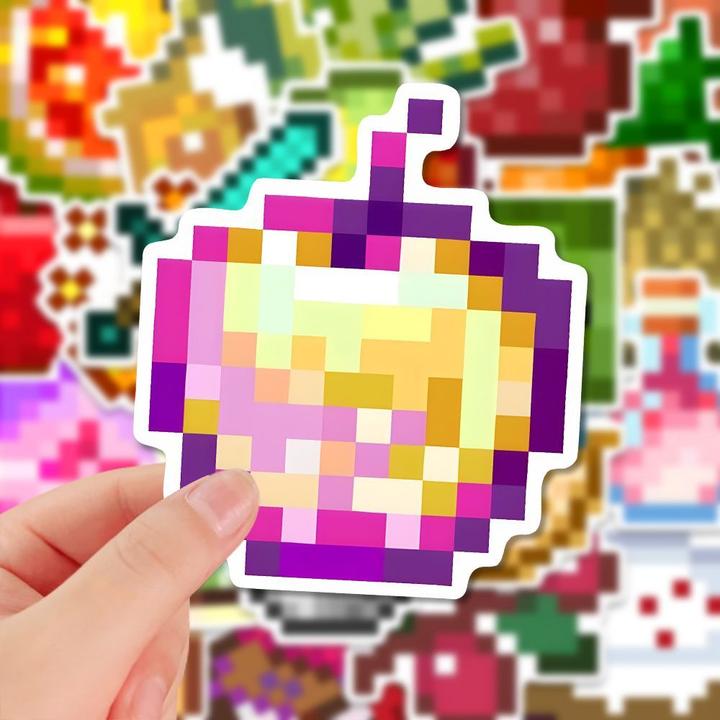 【促销价】150张我的世界素材贴纸像素风手游二次元卡通diy手账本