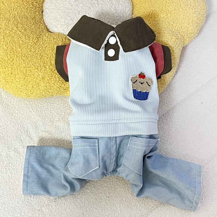 多哥宠物狗狗加厚四腿冬季衣适用雪纳瑞比熊泰迪约克夏新款保暖衣