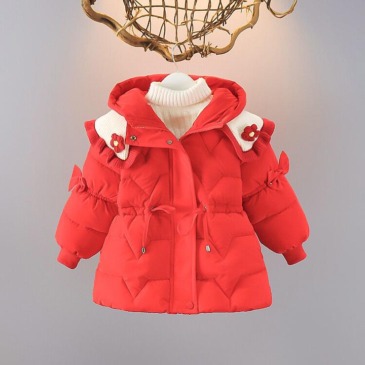 巴拉童年女2童棉服冬装加厚儿3童棉袄1-4女宝宝冬季洋气时髦加绒