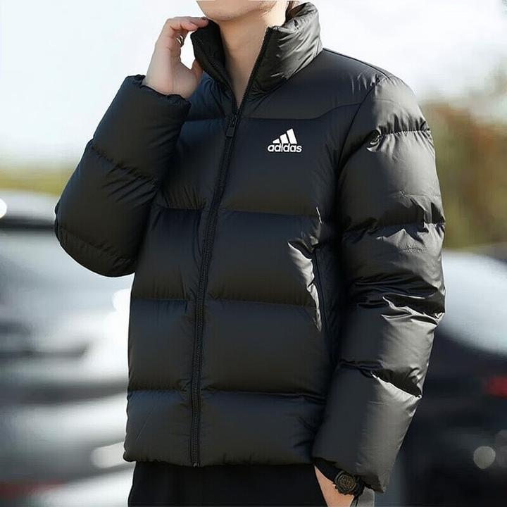 Adidas阿迪达斯男女同款羽绒服正品冬保暖防风防泼水立领夹克外套
