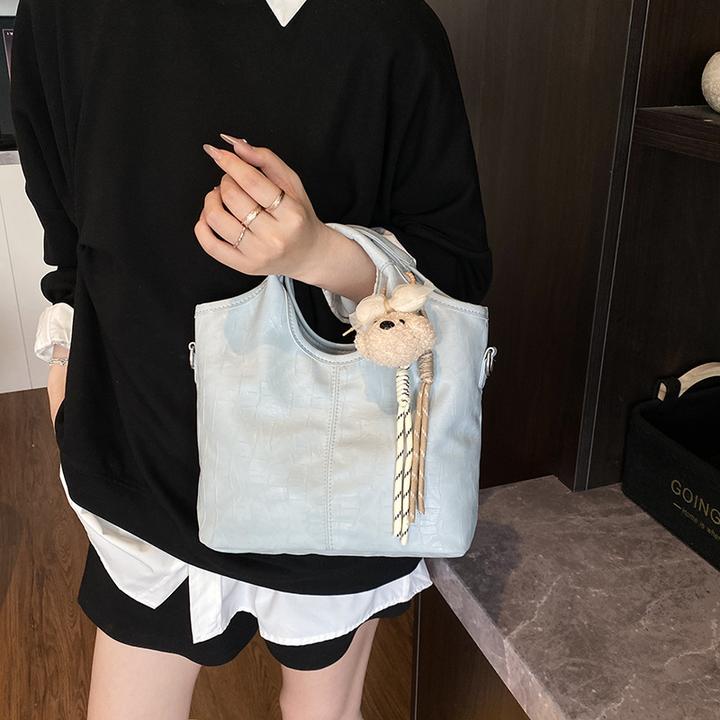 大容量单肩包包女夏天2025新款简约软皮斜挎包女士休闲手提托特包