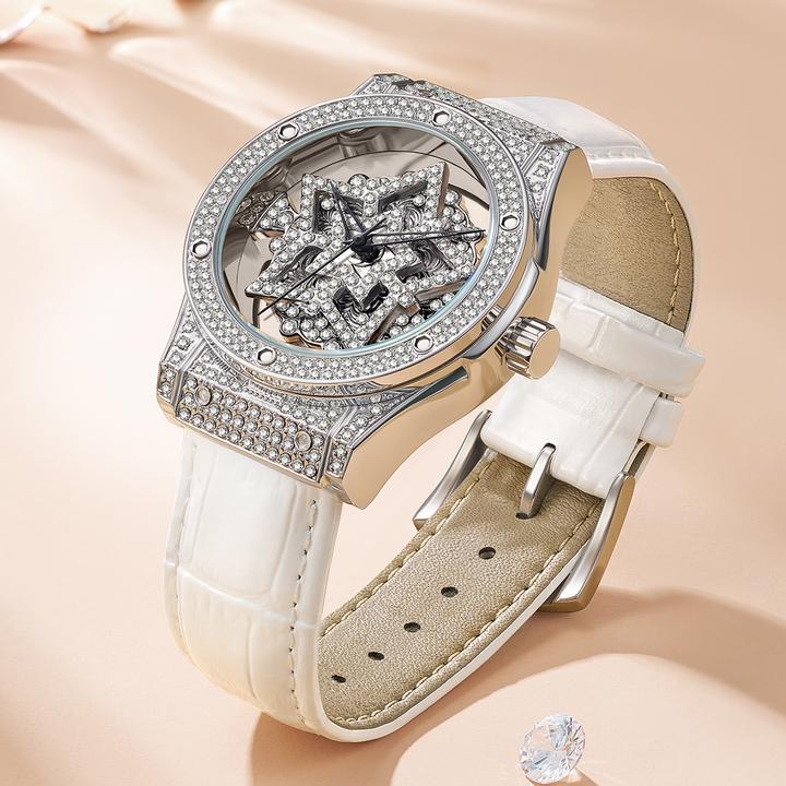 马克华菲女士五芒星手表旋转满天星轻奢时来运转五星转盘女友礼物