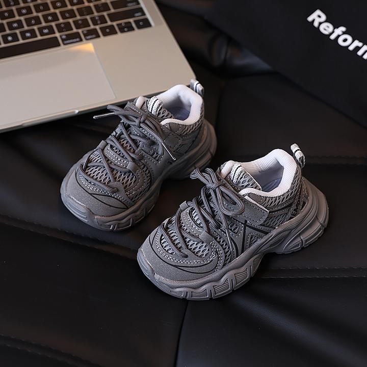 秋季新款男童鞋子轻便男童透气运动鞋休闲鞋男孩春秋网面鞋女童鞋