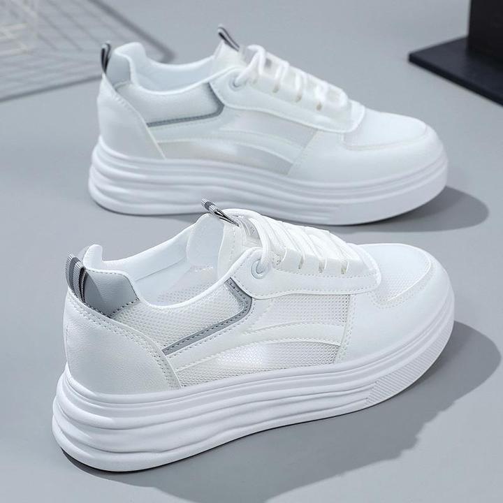 34小码女鞋夏季新款内增高小白鞋镂空透气板鞋时尚休闲防滑运动鞋
