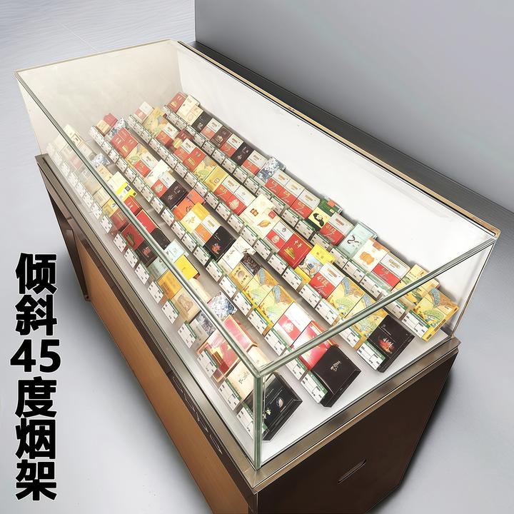 小卖部便利店超市烟架展示架陈列香烟平躺多层支架子平躺倾斜坡式