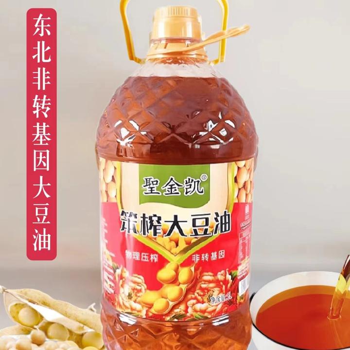 东北非转基因笨榨大豆油5升