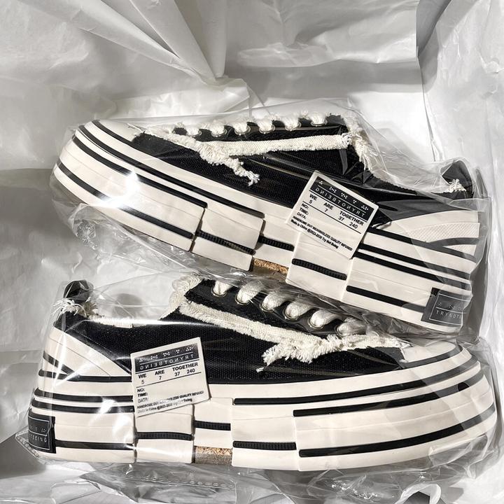 某物渠道鞋~正品建豪同款乞丐鞋夏季新款增高帆布鞋运动男款女潮