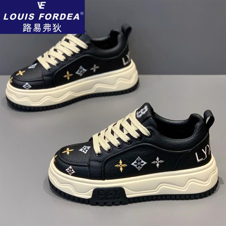 Louis Fordea/路易弗狄厚底男士休闲鞋增高板鞋男鞋秋冬款潮牌鞋