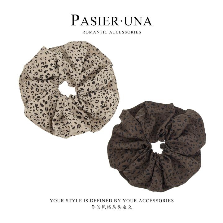 PASIERORA露思同款 复古豹纹蓬蓬裙大肠发圈 NN240【达】