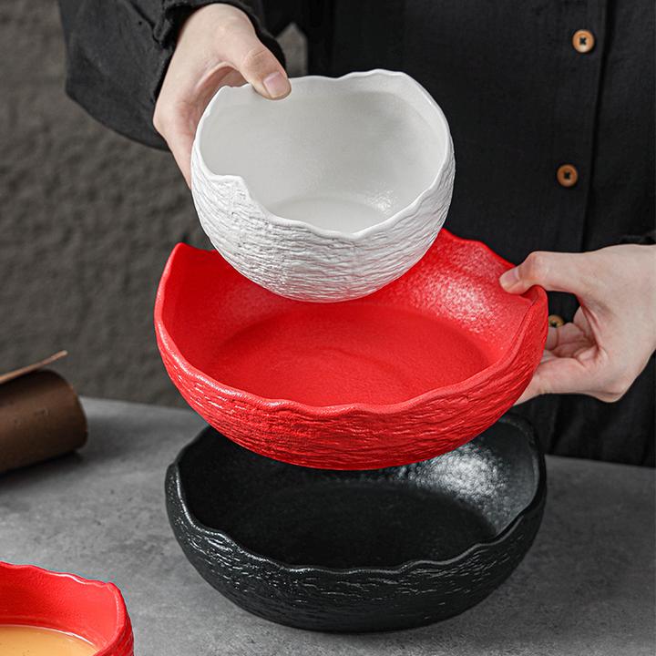 创意陶瓷刺身盘商用高级感冷菜盘子异形意境菜摆盘西餐盘酒店餐具