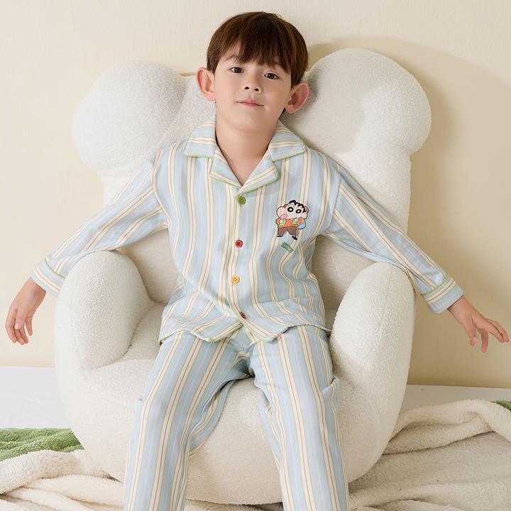 合集【100全棉+现货运费险】男童纯棉睡衣春秋季男童家居服卡通