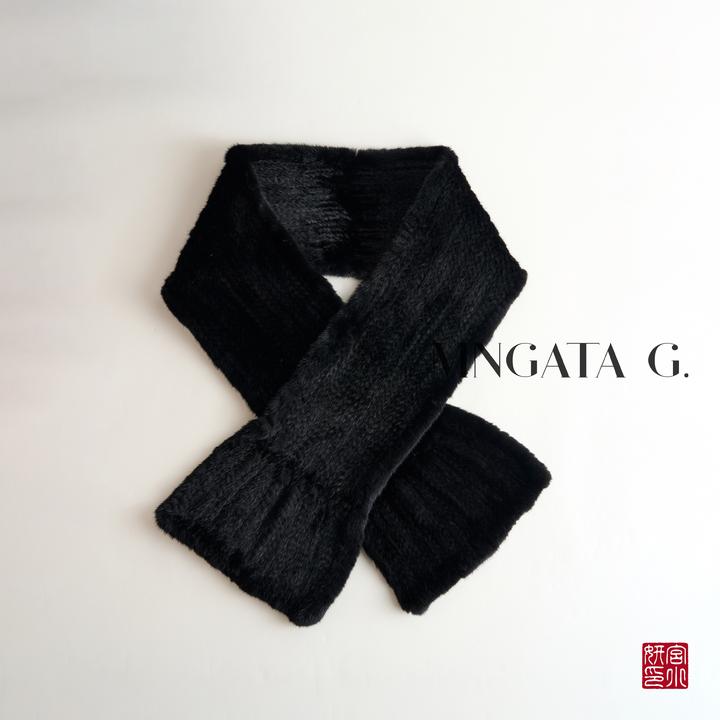 MNGATA G.宫小妍【编织水貂围巾】水貂秋冬新中式中国风围巾5080192