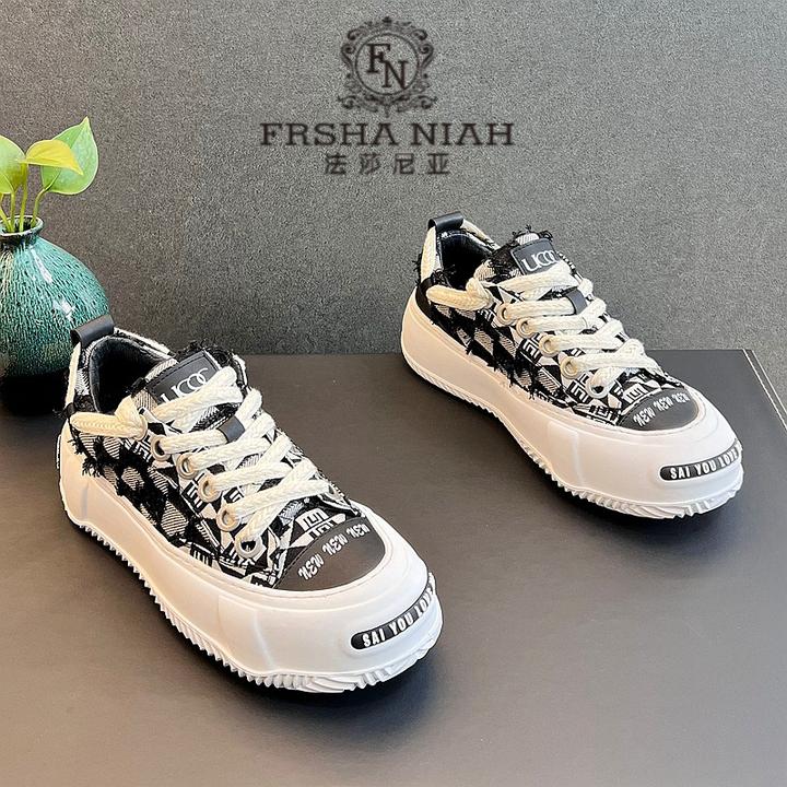 法莎尼亚国潮男鞋时尚潮流板鞋个性休闲鞋夏季透气百搭牛仔布男鞋